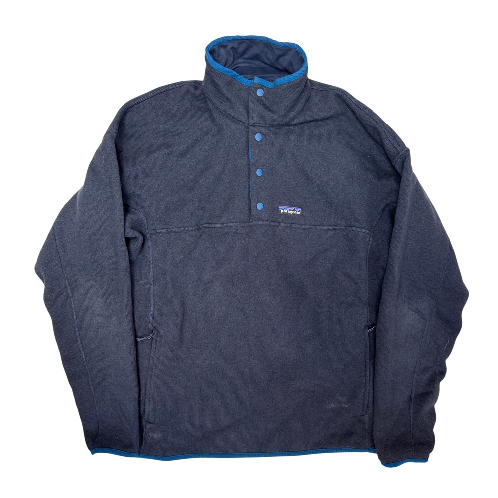 Patagonia Mens Lightweight Better Sweater Marsupial Pullover Navy Blue Size L